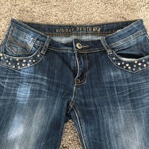 Monday Denim pocket studded Jeans